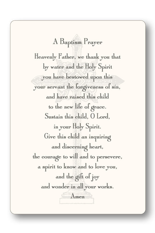 Baptism Prayer Card