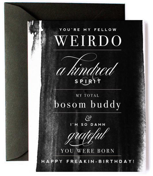 Bosom Buddy, Funny Friendship Birthday Greeting Card