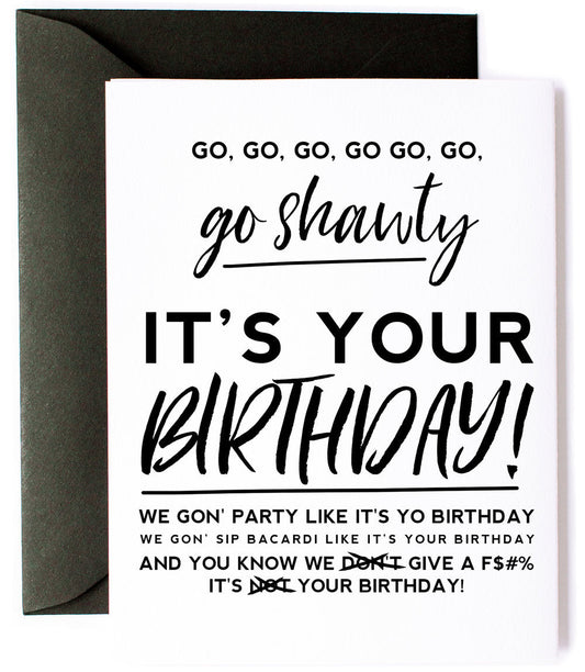 Party Like It's Your Birthday, 50 Cent Birthday Greeting Card