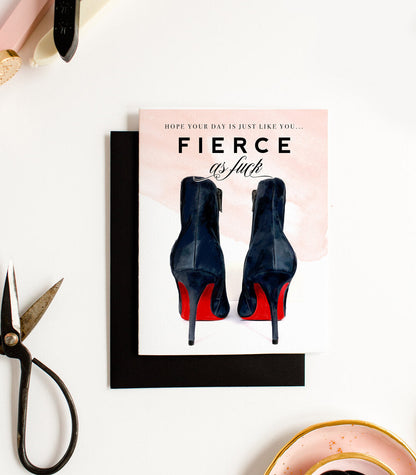 Fierce AF, Birthday Greeting Card