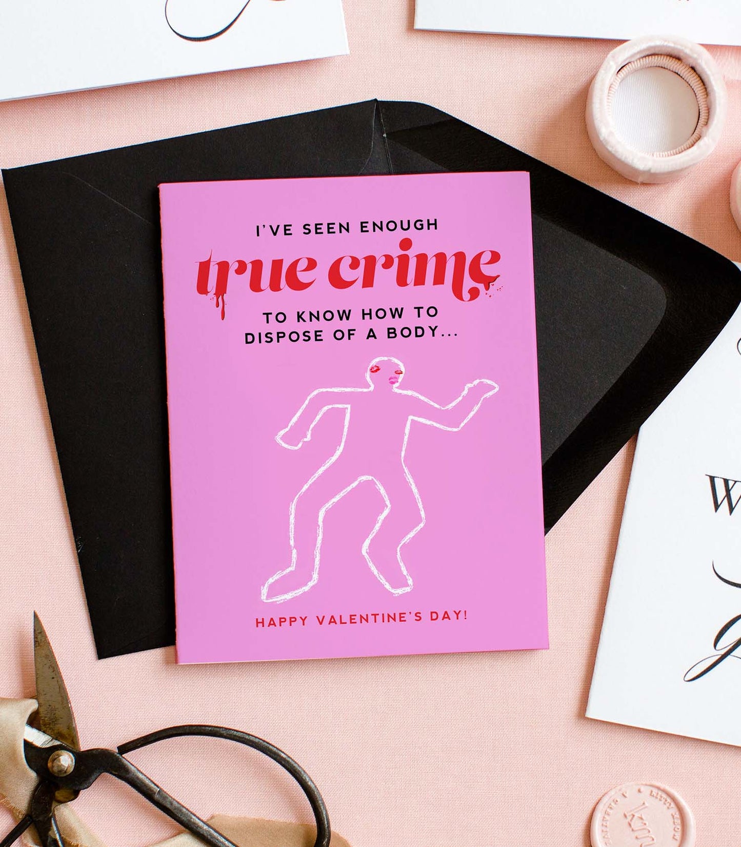 True Crime Junkie - Funny Valentine's Day Greeting Card