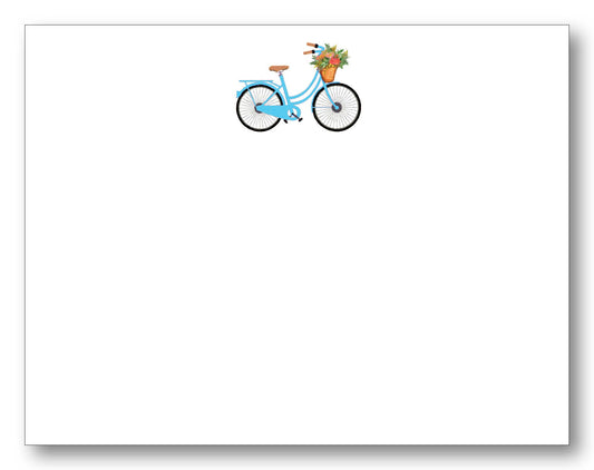 Bicycle Blue Note Card